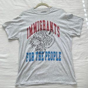 Kids of immigrants shirt - Size medium